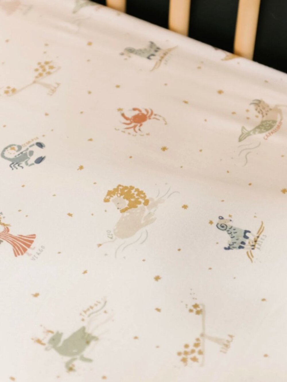 NWOT Pehr Zodiac 100% Organic Cotton Crib Sheet